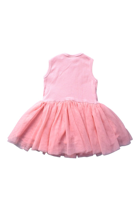 A Pink Sleeveless Dresses from Seed in size 6-12M for girl. (Back View)