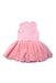 A Pink Sleeveless Dresses from Seed in size 6-12M for girl. (Back View)