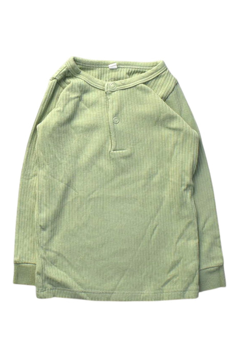 A Green Long Sleeve Tops from Mori in size 18-24M for boy. (Front View)