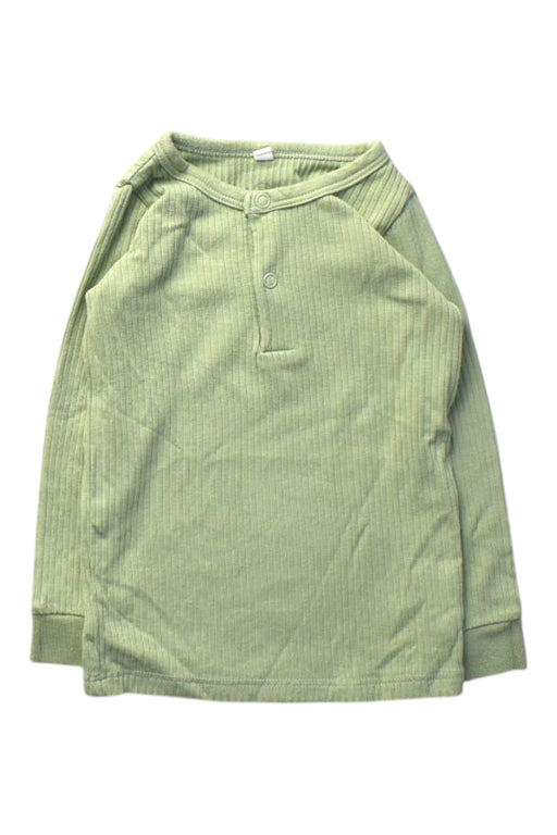 A Green Long Sleeve Tops from Mori in size 18-24M for boy. (Front View)