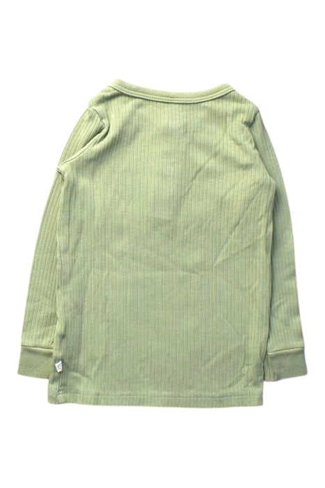A Green Long Sleeve Tops from Mori in size 18-24M for boy. (Back View)