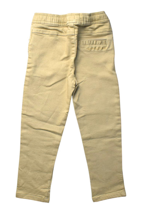 A Beige Casual Pants from Seed in size 4T for boy. (Back View)