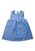 A Blue Sleeveless Dresses from Petit Bateau in size 18-24M for girl. (Front View)