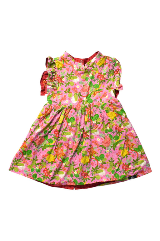 A Multicolour Short Sleeve Dresses from Maison Q in size 2T for girl. (Front View)