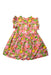 A Multicolour Short Sleeve Dresses from Maison Q in size 2T for girl. (Back View)