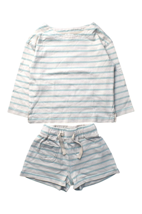 A Blue Shorts Sets from Liewood in size 4T for girl. (Front View)