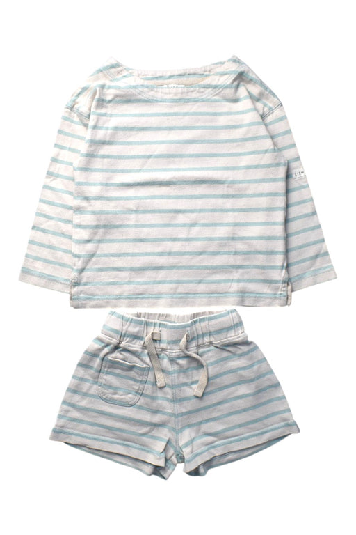 A Blue Shorts Sets from Liewood in size 4T for girl. (Front View)