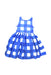 A Blue Sleeveless Dresses from Jacadi in size 8Y for girl. (Front View)