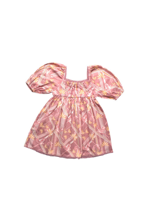A Pink Short Sleeve Dresses from Gingersnaps in size 6T for girl. (Front View)