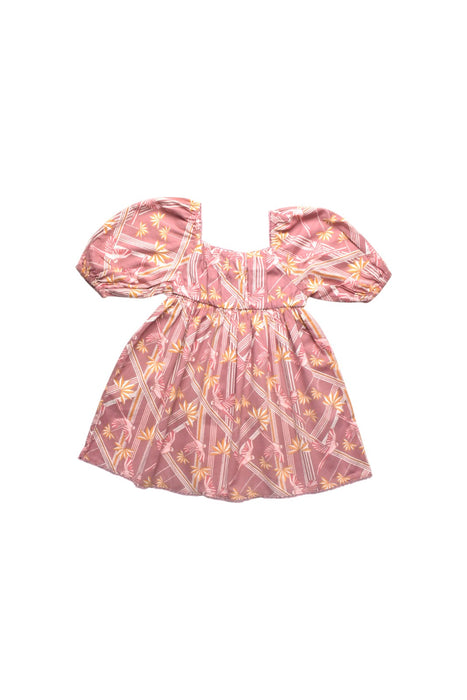 A Pink Short Sleeve Dresses from Gingersnaps in size 6T for girl. (Back View)
