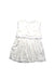 A White Sleeveless Dresses from Chateau de Sable in size 4T for girl. (Front View)
