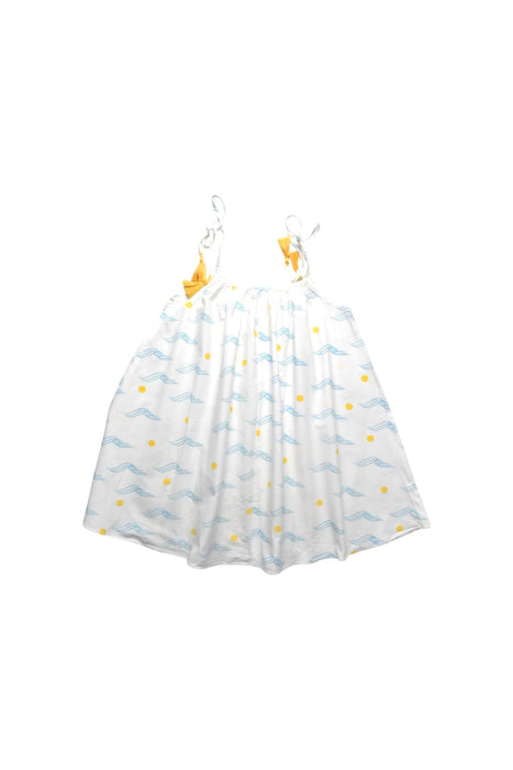 A Multicolour Sleeveless Dresses from Le Petit Society in size 3T for girl. (Back View)