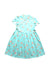 A Blue Short Sleeve Dresses from Elly in size 5T for girl. (Front View)