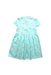 A Blue Short Sleeve Dresses from Elly in size 5T for girl. (Back View)
