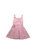 A Pink Overall Dresses from Bochechas in size 5T for girl. (Front View)