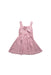 A Pink Overall Dresses from Bochechas in size 5T for girl. (Back View)