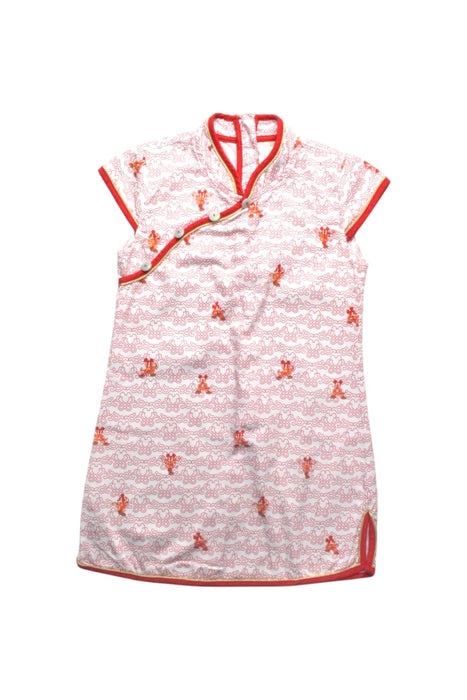 A Red Short Sleeve Dresses from Disney X Elly in size 3T for girl. (Front View)