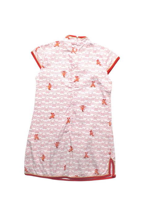 A Red Short Sleeve Dresses from Disney X Elly in size 3T for girl. (Back View)