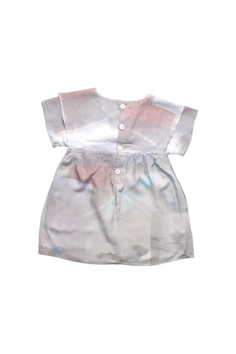 A Multicolour Short Sleeve Dresses from Our Mini Nature in size 4T for girl. (Back View)