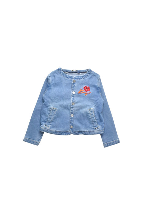 A Blue Lightweight Jackets from Kenzo in size 4T for girl. (Front View)