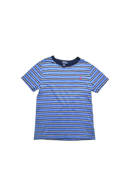 A Blue Short Sleeve T Shirts from Polo Ralph Lauren in size 7Y for boy. (Front View)