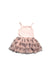 A Pink Sleeveless Dresses from Huxbaby in size 4T for girl. (Front View)