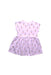A Purple Short Sleeve Dresses from Seed in size 4T for girl. (Back View)