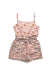 A Multicolour Sleeveless Rompers from Seed in size 5T for girl. (Front View)