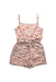 A Multicolour Sleeveless Rompers from Seed in size 5T for girl. (Front View)