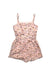 A Multicolour Sleeveless Rompers from Seed in size 5T for girl. (Back View)