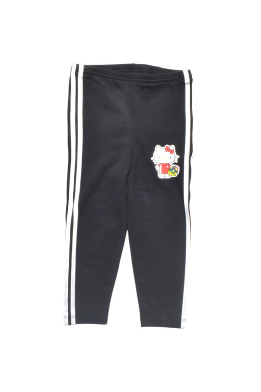 A Black Leggings from Adidas in size 2T for girl. (Front View)