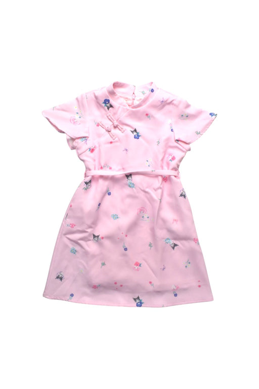 A Pink Short Sleeve Dresses from L'zzie x Sanrio in size 3T for girl. (Front View)
