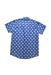 A Blue Short Sleeve Shirts from Maison Q in size 5T for boy. (Back View)