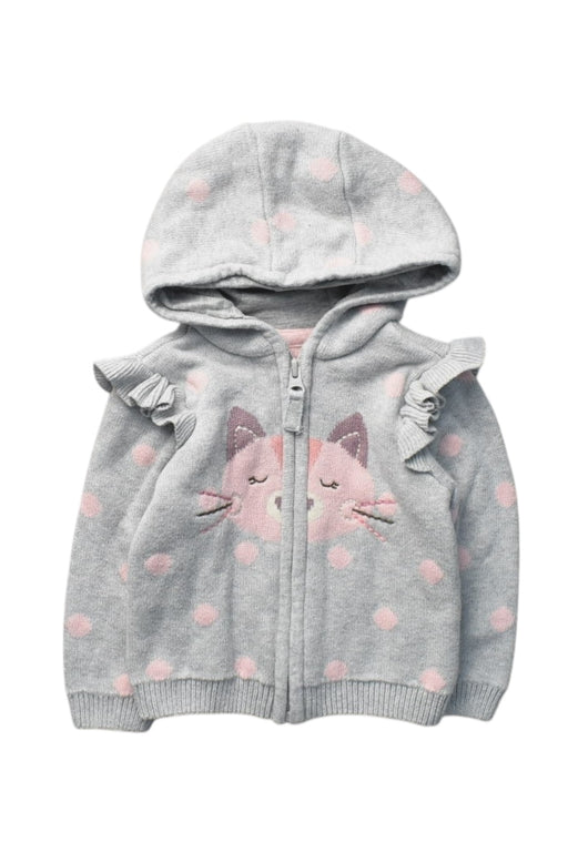 A Grey Zippered Sweatshirts from Mothercare in size 6-12M for boy. (Front View)