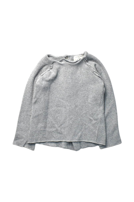 A Grey Buttoned Sweatshirts from 1 + in the family in size 18-24M for girl. (Front View)