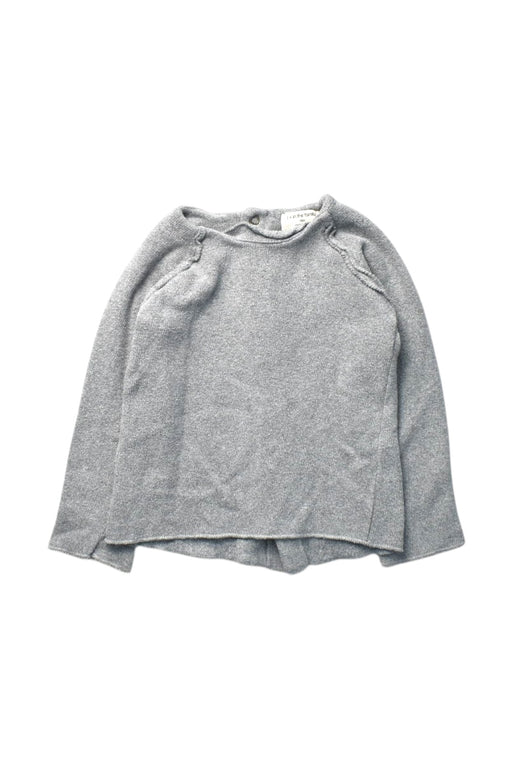 A Grey Buttoned Sweatshirts from 1 + in the family in size 18-24M for girl. (Front View)