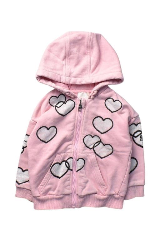 A Pink Lightweight Jackets from Givenchy in size 2T for girl. (Front View)