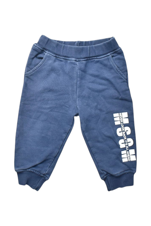 A Blue Sweatpants from MSGM in size 12-18M for boy. (Front View)
