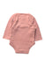 A Pink Long Sleeve Bodysuits from Nicole Miller in size 0-3M for girl. (Back View)