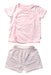 A Pink Shorts Sets from Oeteo in size 0-3M for girl. (Front View)