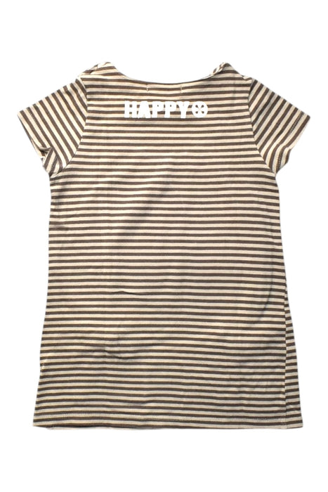 A Beige Short Sleeve Dresses from Le Petit Society in size 2T for girl. (Back View)