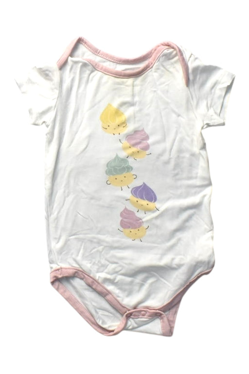 A Multicolour Short Sleeve Bodysuits from Not Too Big  in size 6-12M for girl. (Front View)