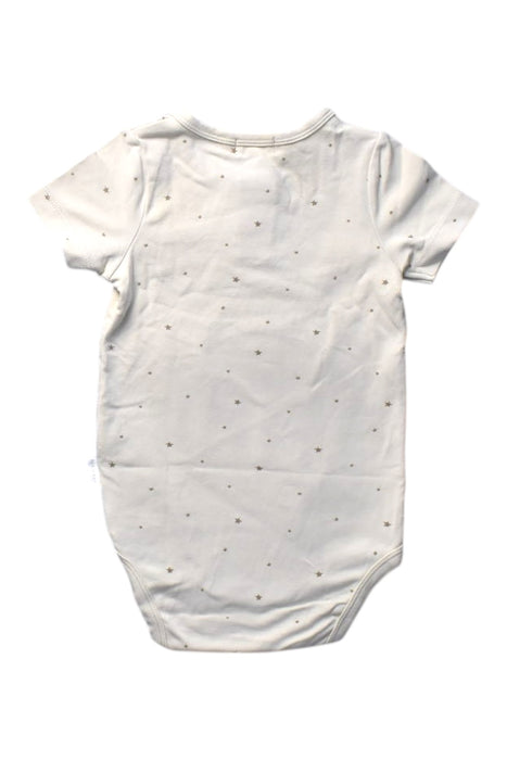 A Ivory Short Sleeve Bodysuits from Jamie Kay in size 6-12M for girl. (Back View)