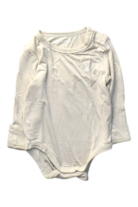A Beige Long Sleeve Bodysuits from Raph and Remy in size 0-3M for boy. (Front View)