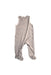 A Grey Long Overalls from Le Petit Society in size 12-18M for boy. (Back View)