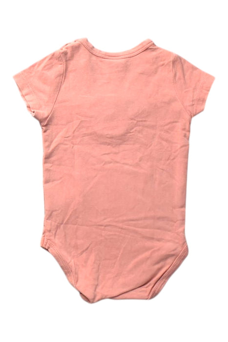 A Pink Short Sleeve Bodysuits from Seed in size 0-3M for girl. (Back View)