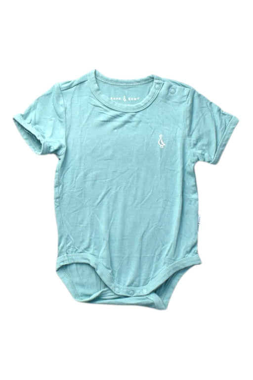 A Teal Short Sleeve Bodysuits from Raph and Remy in size 3-6M for boy. (Front View)