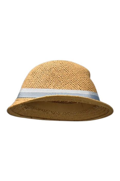 A Beige Sun Hats from Bonpoint in size 5T for girl. (Front View)