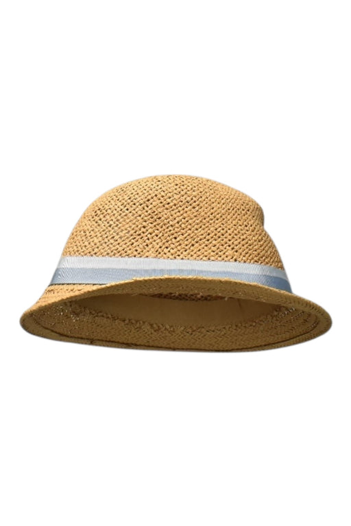 A Beige Sun Hats from Bonpoint in size 5T for girl. (Front View)