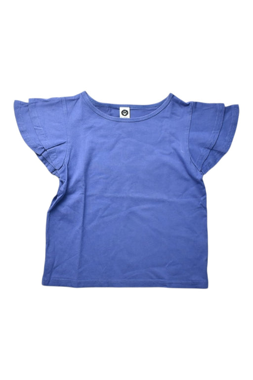 A Blue Short Sleeve Tops from Little Horn in size 6T for girl. (Front View)